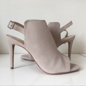 Vince Camino Taupe Suede Heels